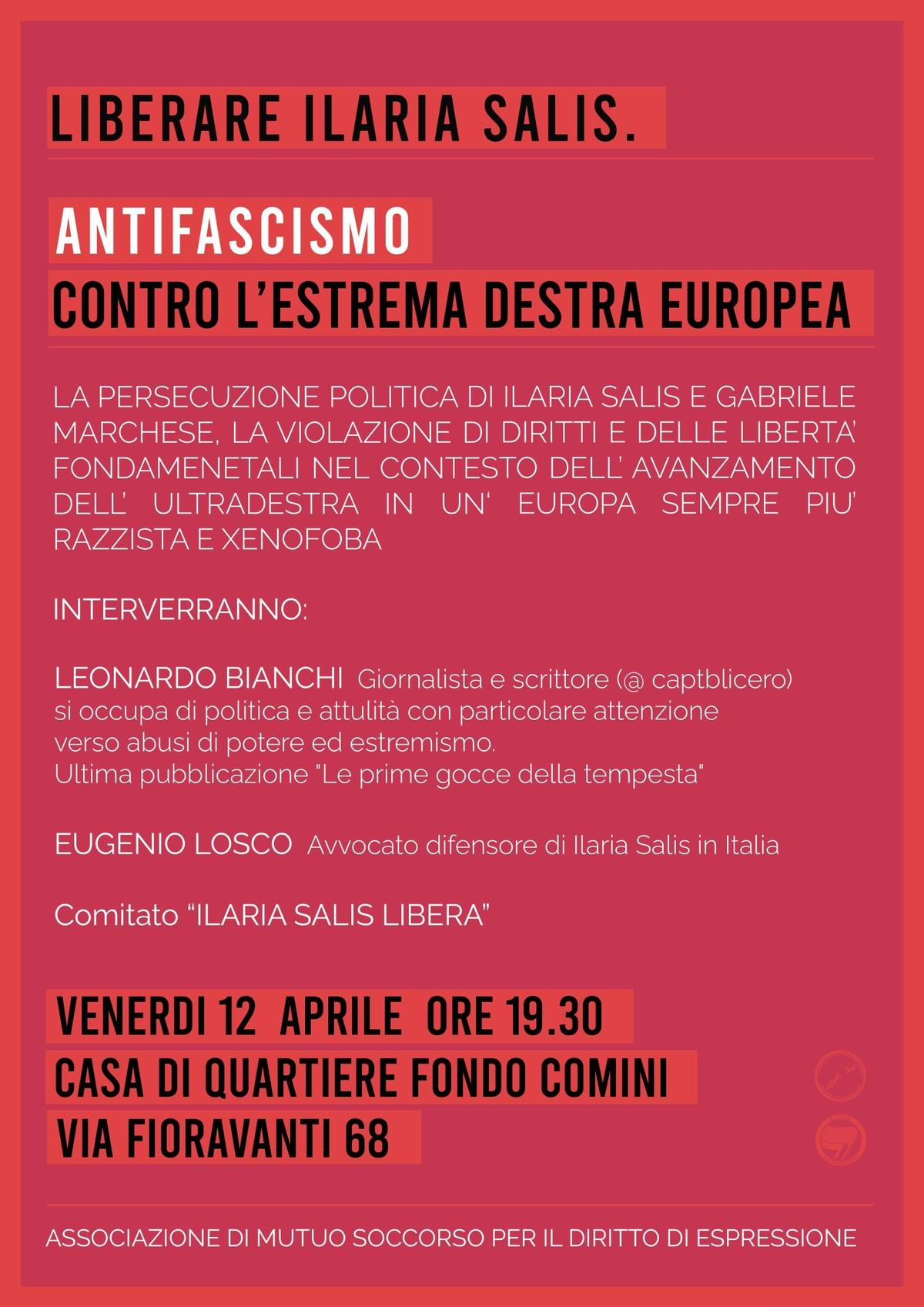 Liberare Ilaria Salis. Antifascismo contro l’estrema destra europea