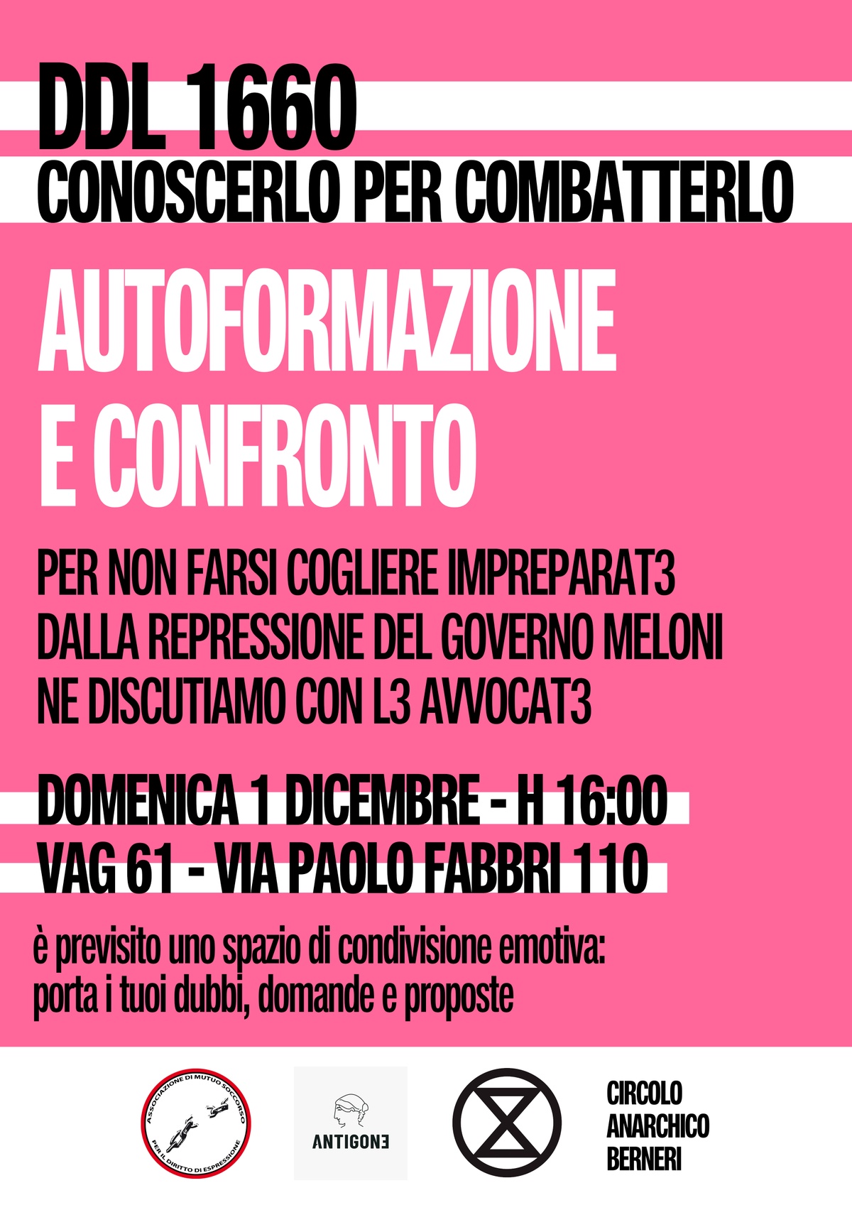 Ddl 1660: conoscerlo per combatterlo